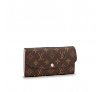 Louis Vuitton/路易威登 經典款EMILIE女士棕色老花內